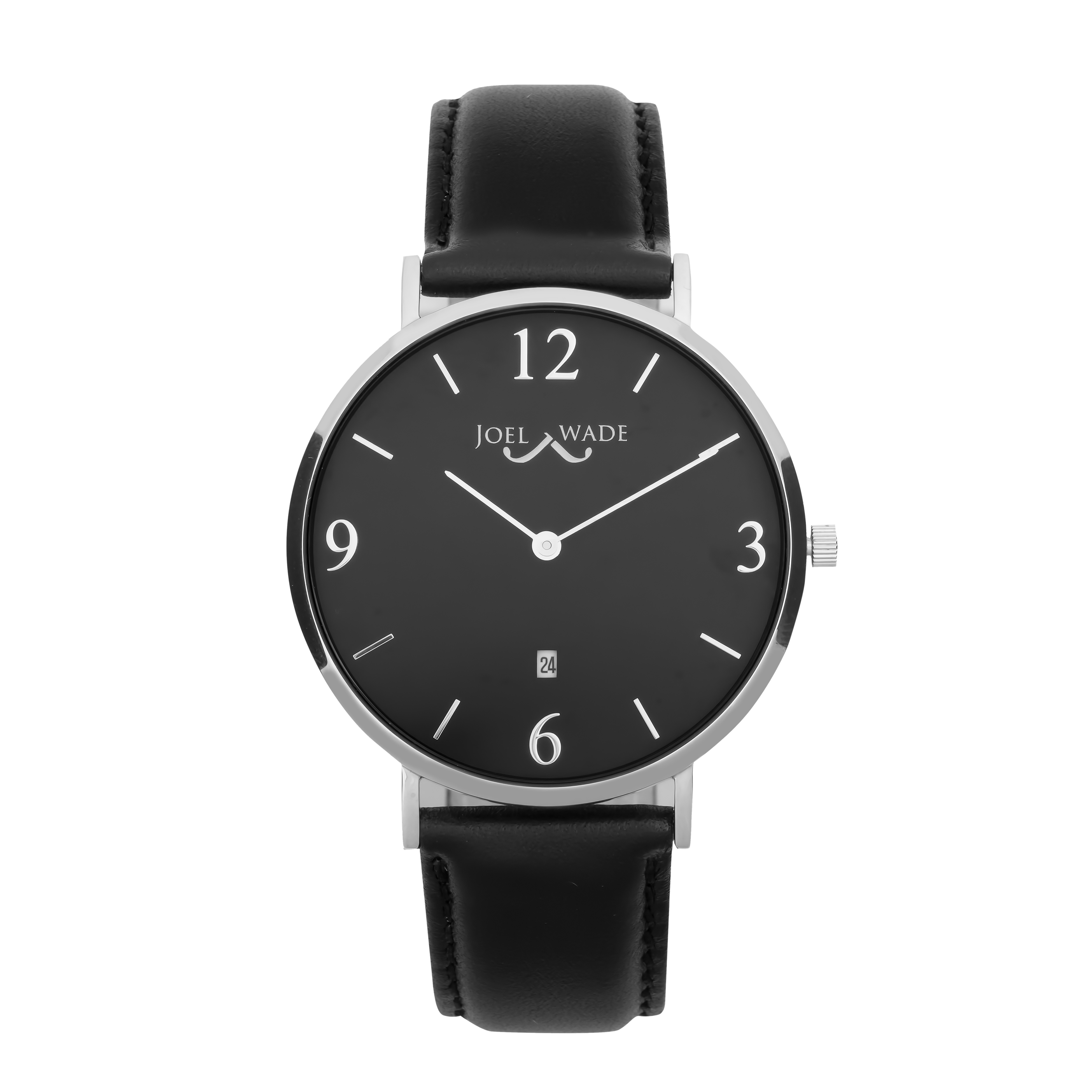 Black minimalist watch sales
